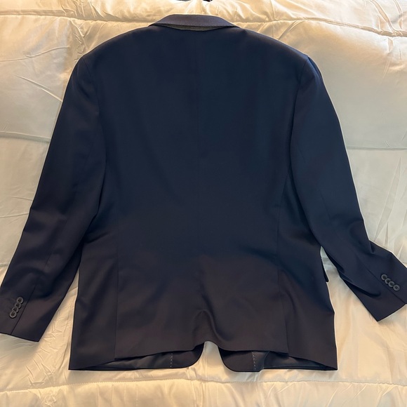 Banana Republic Blue Satin 2 piece suit - Picture 2 of 9